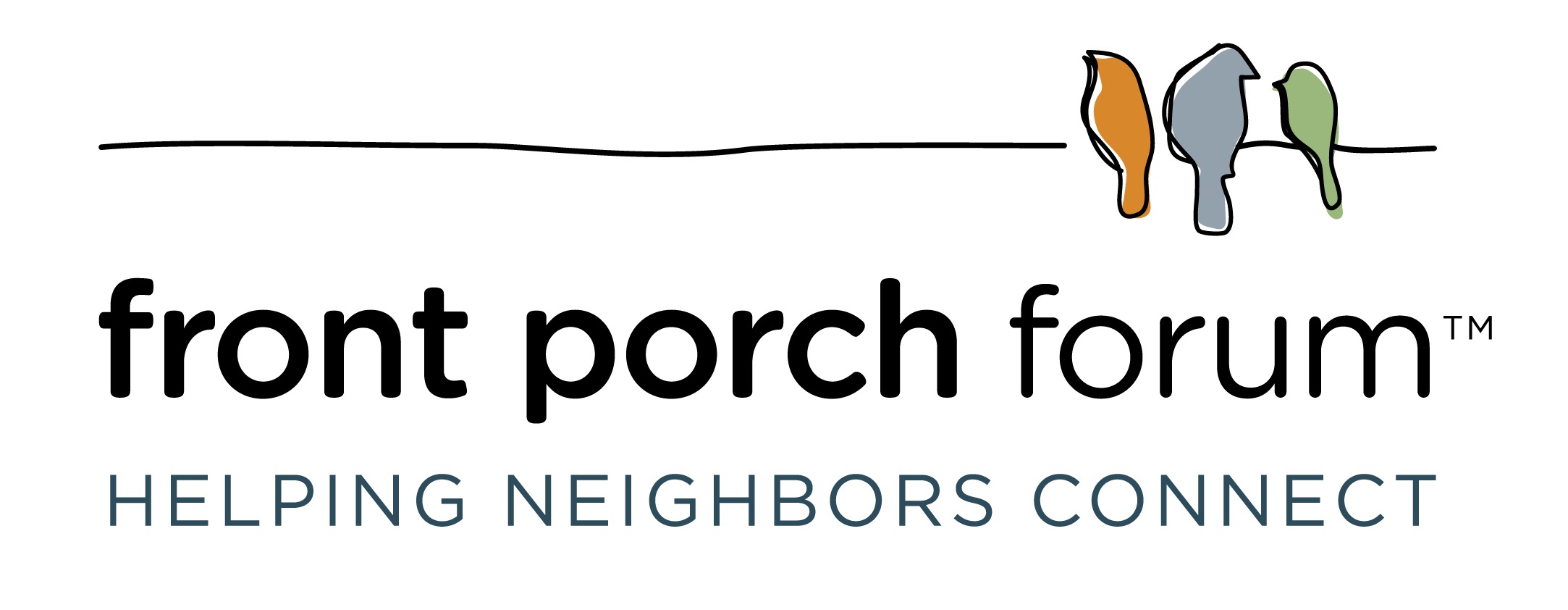 Front Porch Forum - helping neighbors connect. Logo