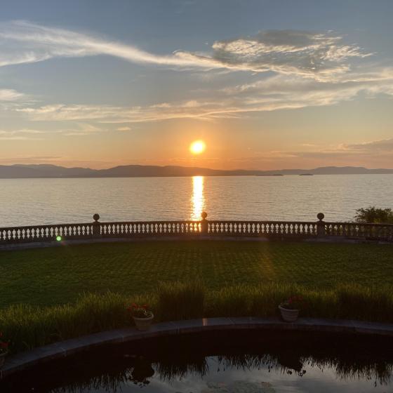 View of Lake Champlain from Shelburne Farms